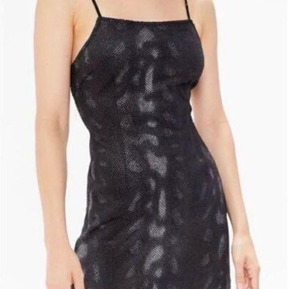 Urban Outfitters Black Mesh Snake Mini Dress - Women’s Size S